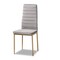 Baxton Studio Armand Modern Glam and Luxe Grey Velvet Upholstered and Gold Finished Metal Dining Chair Set , PK4 193-4PC-11772-ZORO - alternate 8